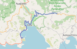 Cycling route in Greece starting from Arachova