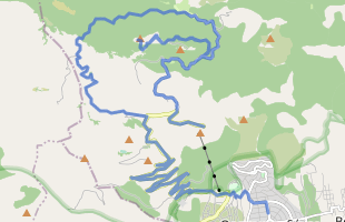 Cycling route in Greece starting from mt Parnitha