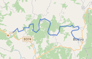 Cycling route in Greece starting from Dimitsana