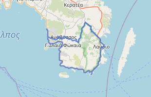 Cycling route in Greece starting from Saronida