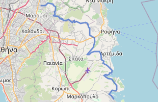 Cycling route in Greece starting from Kifisia
